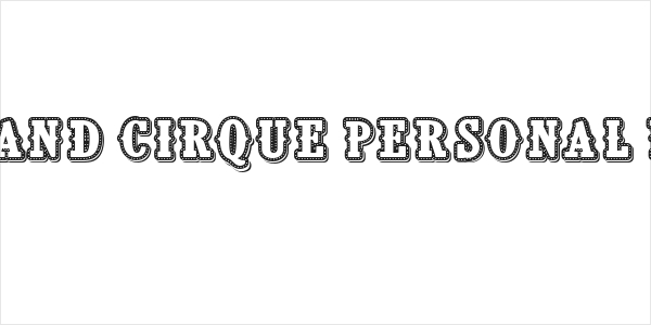 CF Le grand cirque Personal Regular Logo