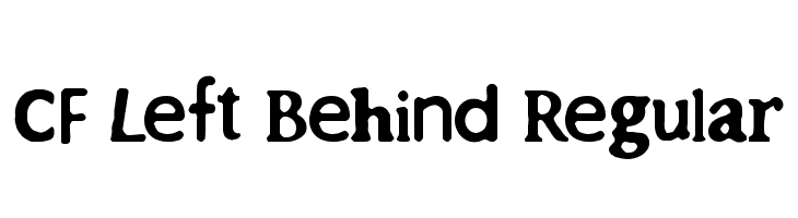 CF Left Behind Regular  Descarca Fonturi Gratis