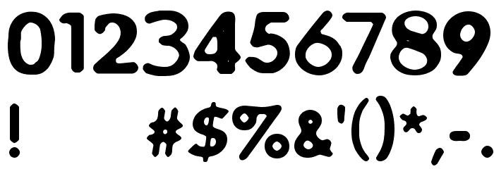 CF Left Behind Regular Font OTHER CHARS