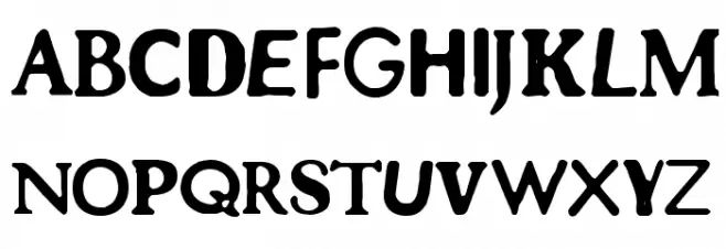 CF Left Behind Regular Шрифта ВЕРХНИЙ