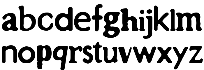 CF Left Behind Regular Font LOWERCASE