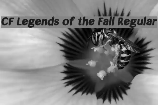 CF Legends of the Fall Regular फ़ॉन्ट examples