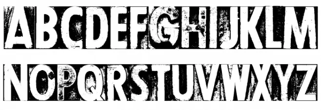 CF Letterpress Type PERSONAL Regular फ़ॉन्ट लोअरकेस