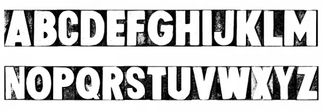 CF Letterpress Type Two PERSO Regular خط أحرف كبيرة