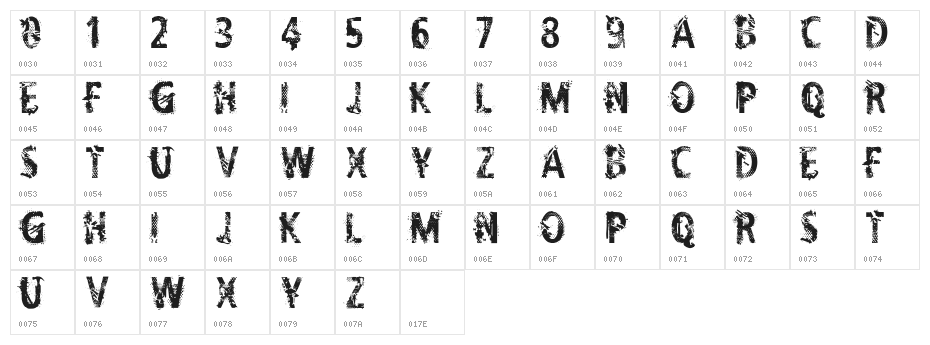CF Life Is A Dream Regular Character Map