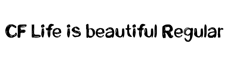 CF Life is beautiful Regular Font
