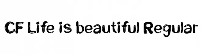 CF Life is beautiful Regular  नि: शुल्क फ़ॉन्ट्स डाउनलोड