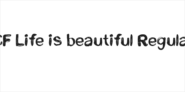 CF Life is beautiful Regular Logo