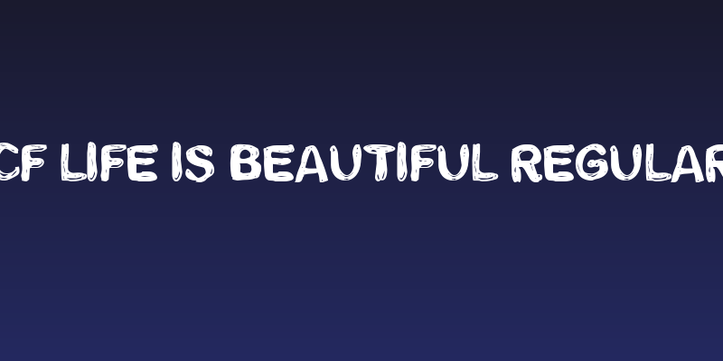 CF Life is beautiful Regular Social Header