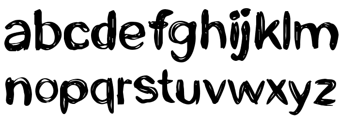 CF Life is beautiful Regular Font LOWERCASE