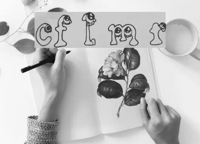 CF Little Monsters Regular Font examples