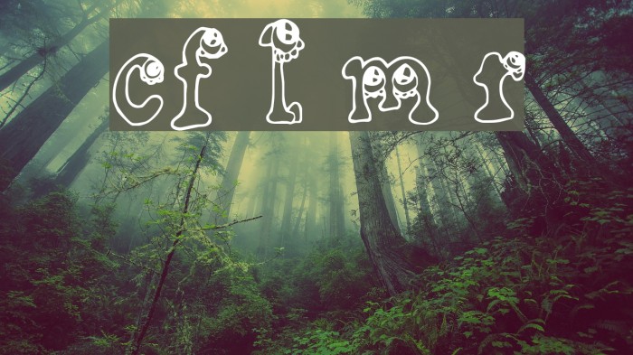CF Little Monsters Regular Font examples