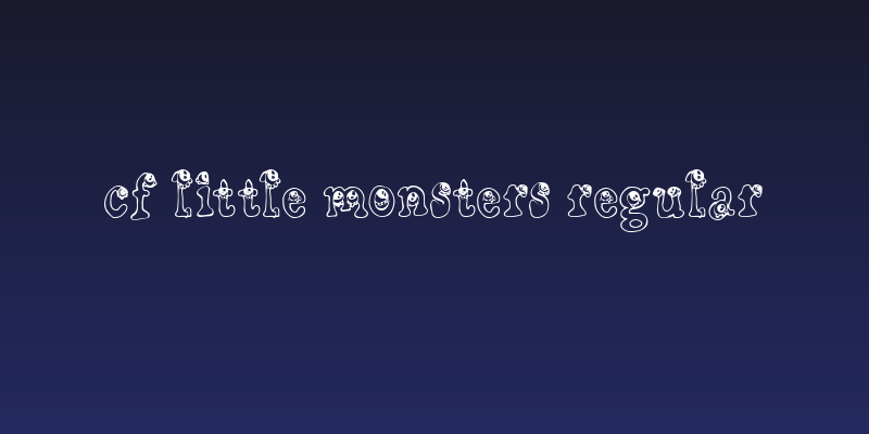 CF Little Monsters Regular Social Header