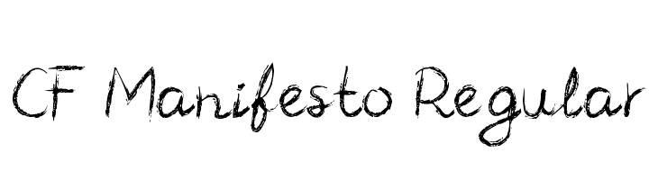CF Manifesto Regular  font caratteri gratis
