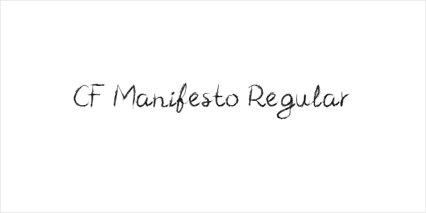 CF Manifesto Regular Logo