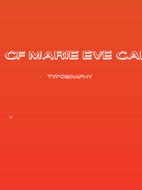 CF Marie Eve Cartoons Regular Poster