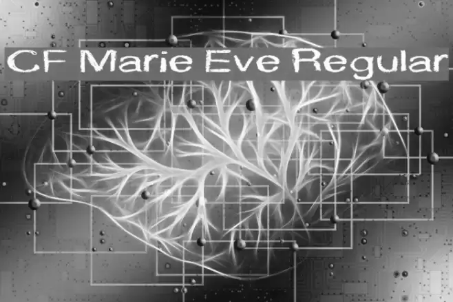 CF Marie Eve Regular Font examples