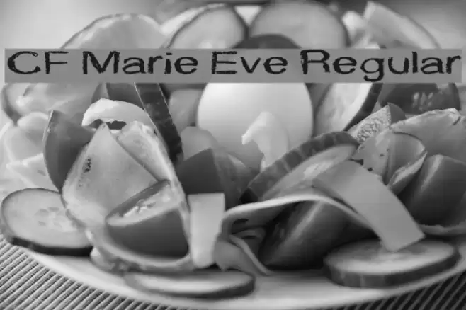 CF Marie Eve Regular Font examples
