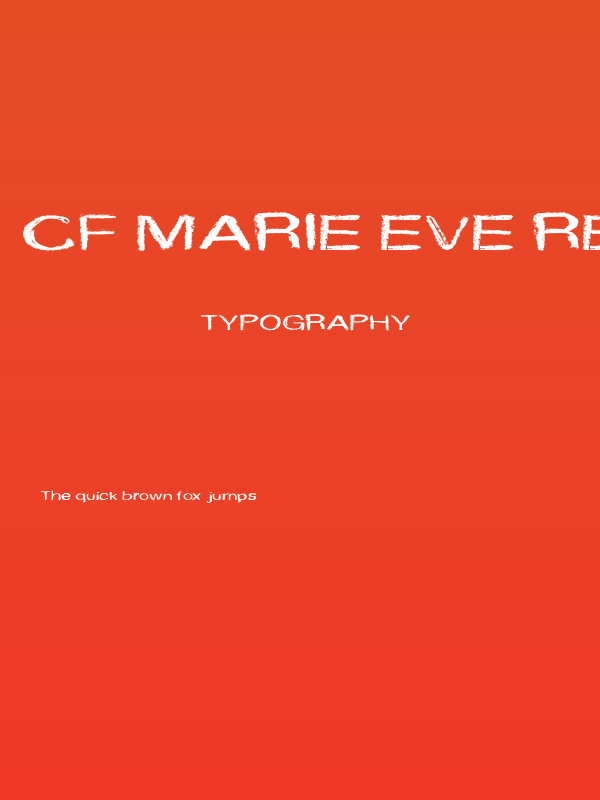 CF Marie Eve Regular Poster