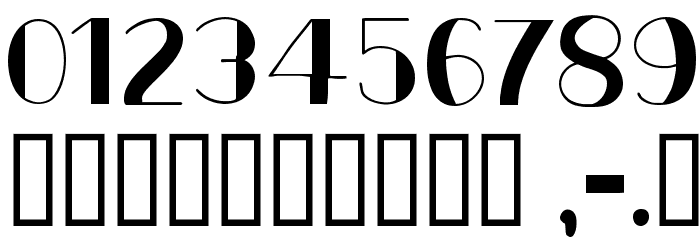 CF Metro Parisien Regular Font OTHER CHARS