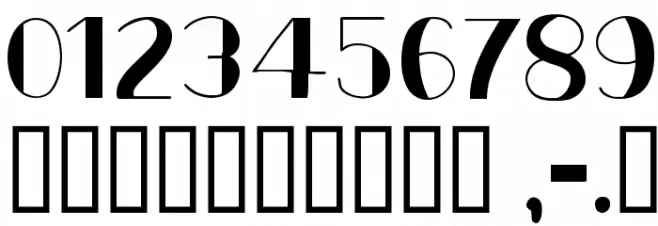 CF Metro Parisien Regular Font OTHER CHARS