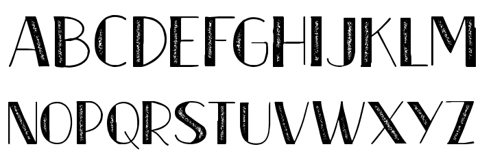 CF Metro Parisien Regular Font LOWERCASE
