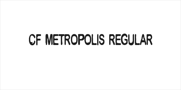 CF Metropolis Regular Logo