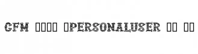 CF Mexicana PERSONAL USE Regular  नि: शुल्क फ़ॉन्ट्स डाउनलोड