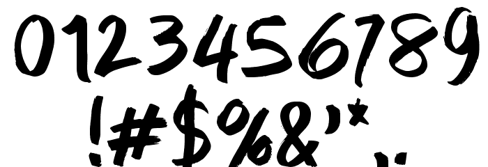 CF Midnight Regular Font OTHER CHARS