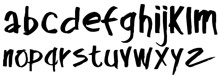 CF Midnight Regular Font LOWERCASE