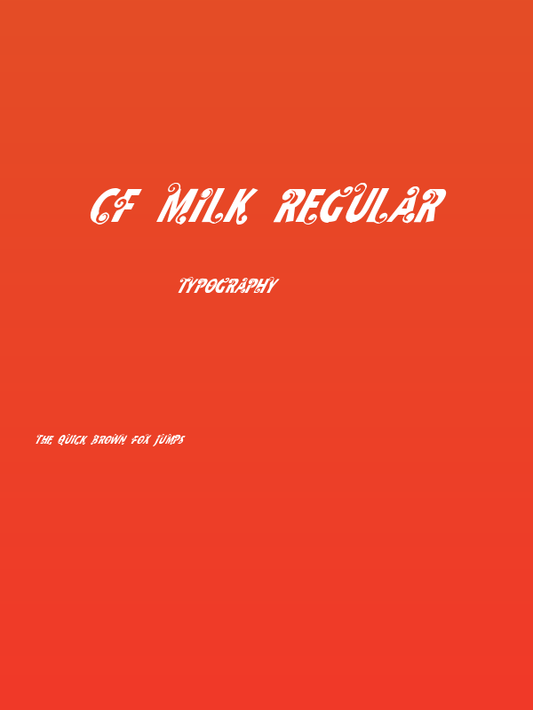 CF Milk Regular Poster