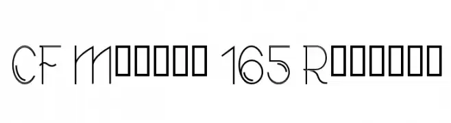 CF Modern 165 Regular  Descarca Fonturi Gratis