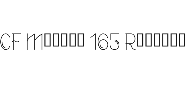 CF Modern 165 Regular Logo