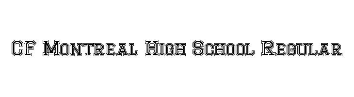 CF Montreal High School Regular Font