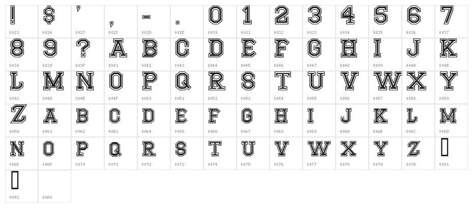 CF Montreal High School Regular Character Map