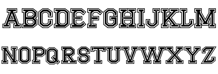 CF Montreal High School Regular Font LOWERCASE