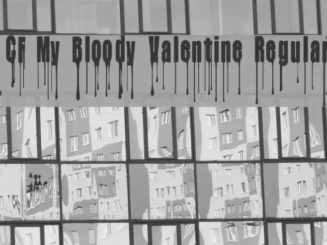 CF My Bloody Valentine Regular Font examples