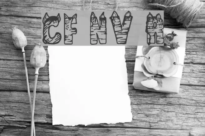 CF NaVia Regular Font examples