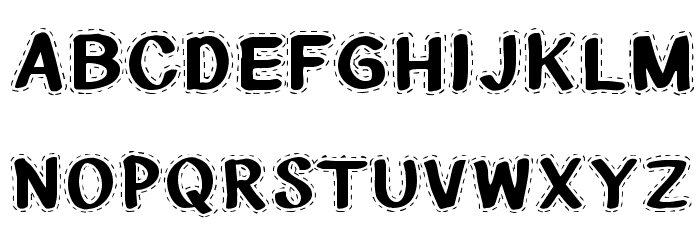 CF National Stitches Regular Font LOWERCASE