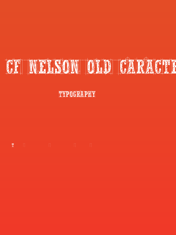 CF Nelson Old Caracters Regular Poster