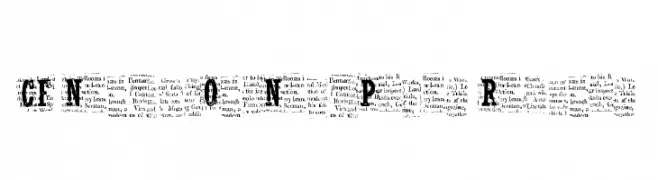 CF NelsonOldNewsPaper Regular  Frei Schriftart Herunterladen
