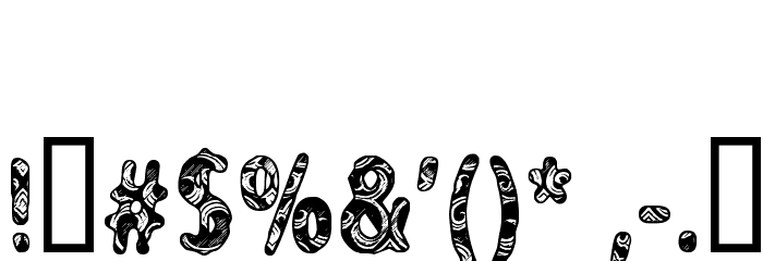 CF Never Trust A Hippy Regular Font OTHER CHARS
