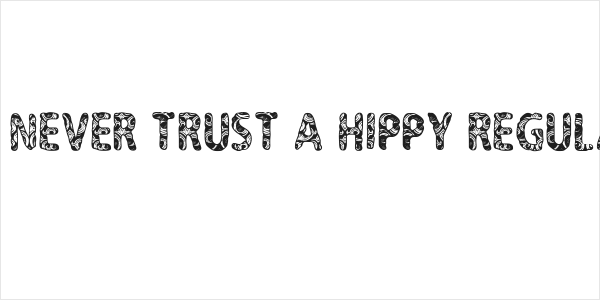 CF Never Trust A Hippy Regular Logo