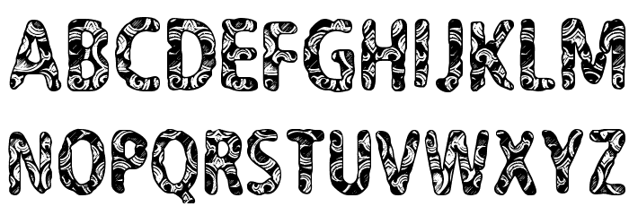 CF Never Trust A Hippy Regular Font LOWERCASE