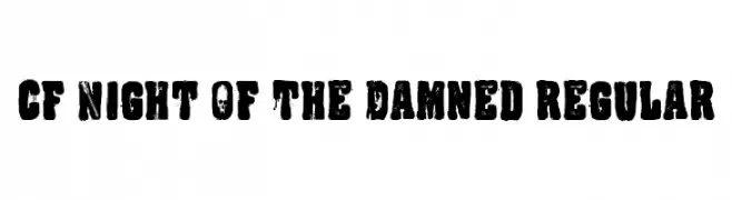 CF Night Of The Damned Regular  Frei Schriftart Herunterladen