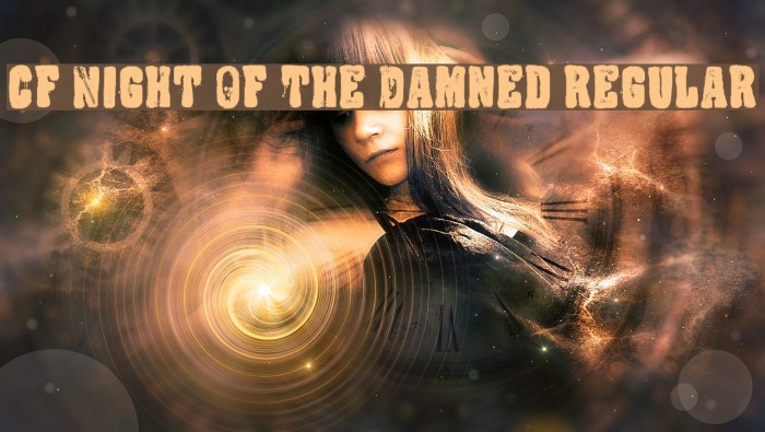CF Night Of The Damned Regular Font examples