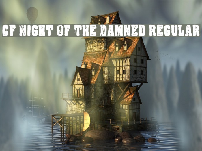 CF Night Of The Damned Regular Font examples