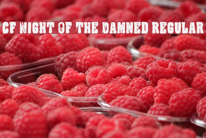 CF Night Of The Damned Regular Font examples