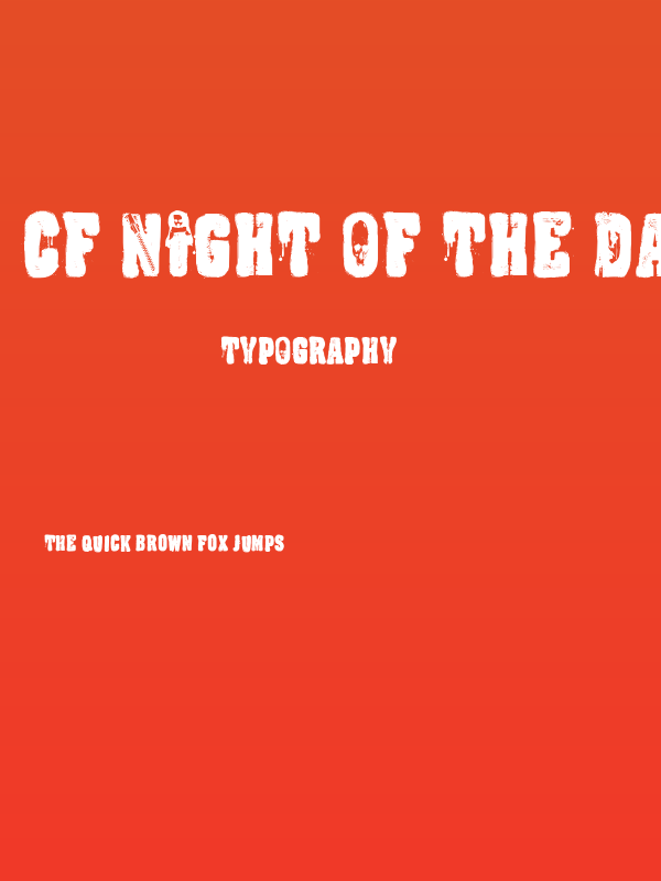 CF Night Of The Damned Regular Poster