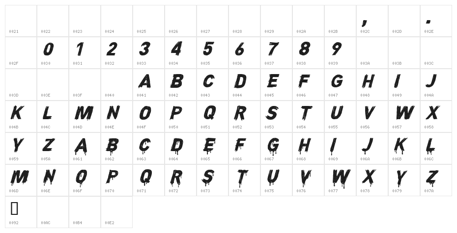 CF Night of Terror PERSONAL Regular Character Map